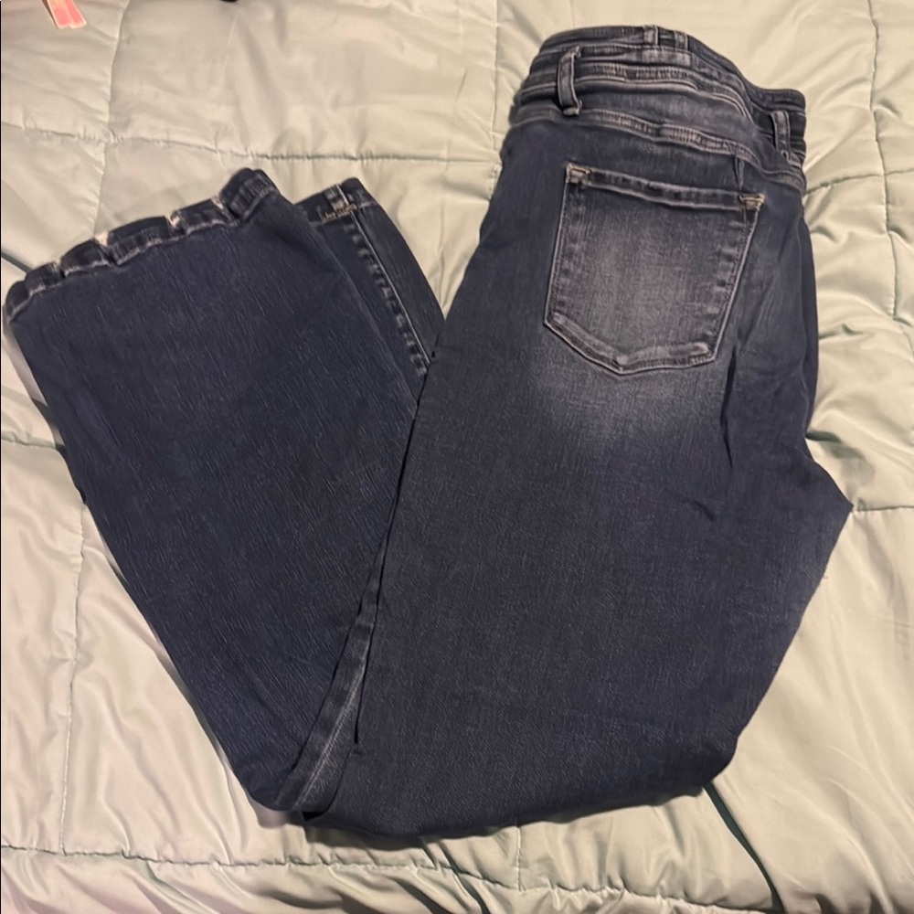 KanCan Blue Flare Wide Leg Jeans
